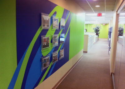moden accent mural for office in Washington DC