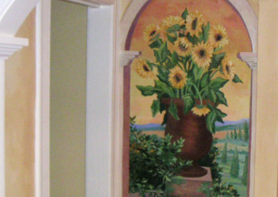 Sunflower mural in Alexandria VA