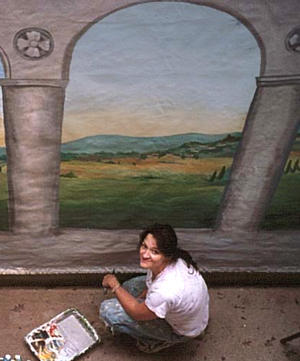 Muralist Amy Tubbs from Northern Virginia MD DC